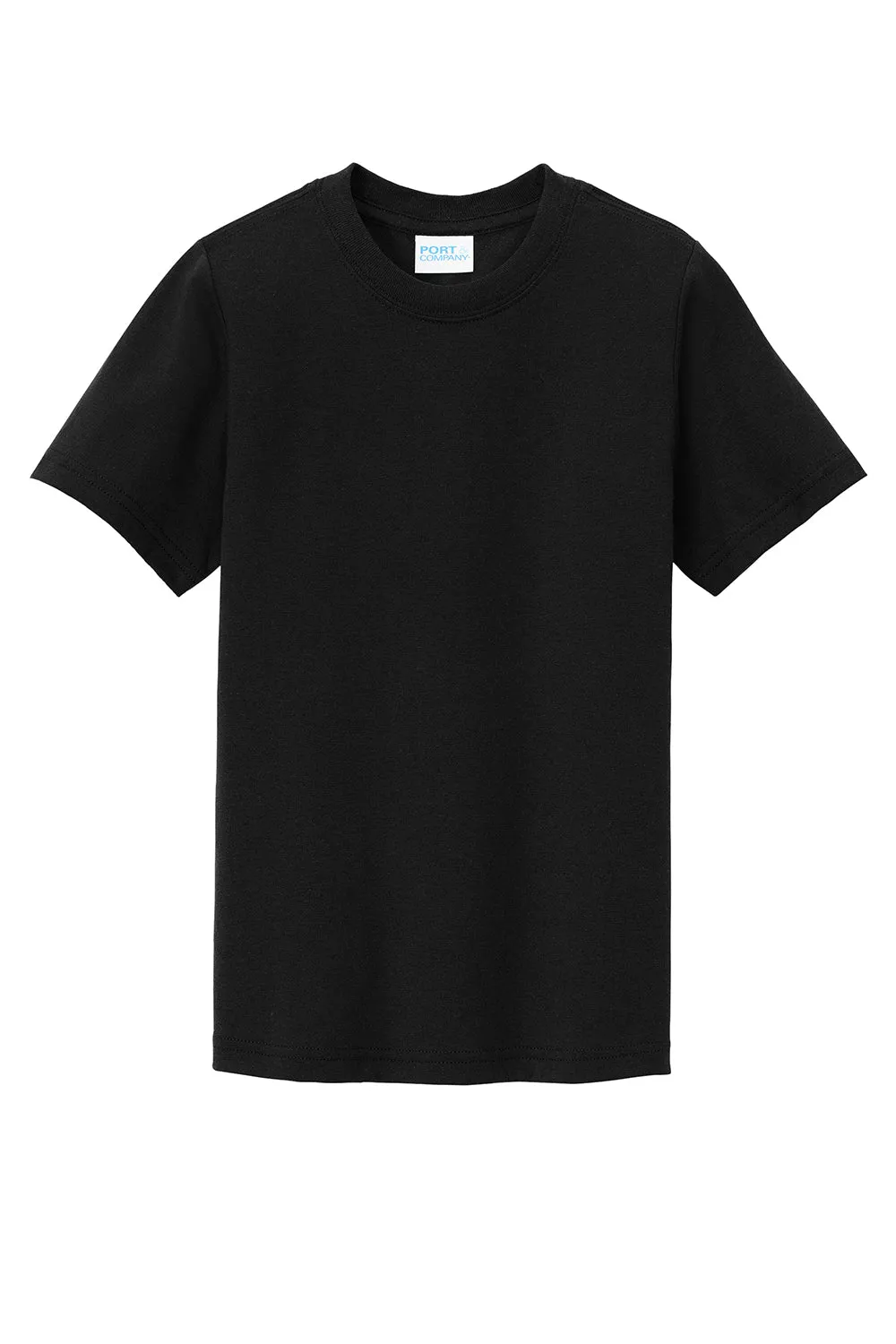Port & Company Youth Short Sleeve Crewneck T-Shirt - Black
