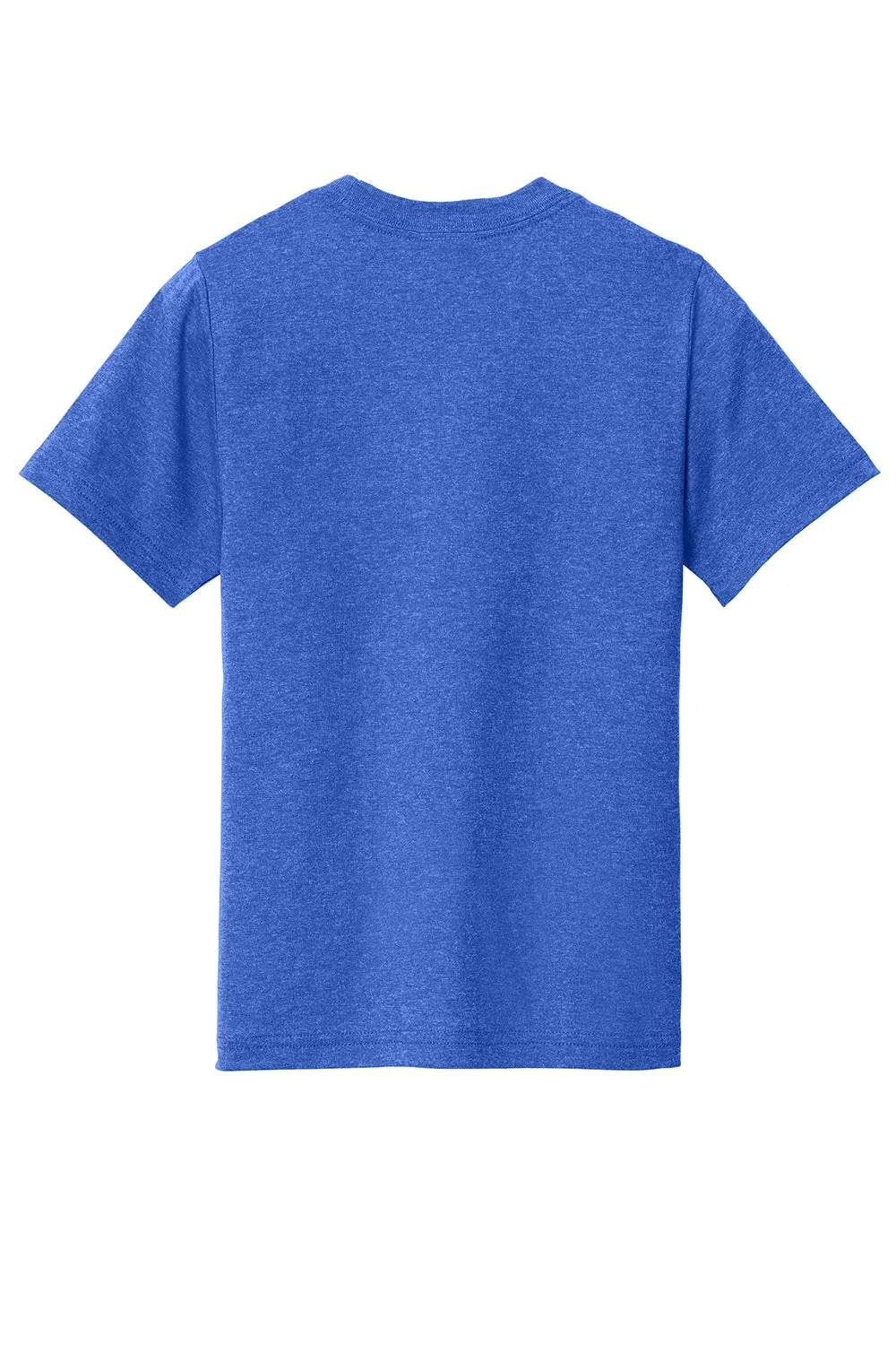 Port & Company Youth Short Sleeve Crewneck T-Shirt - Heather Royal Blue