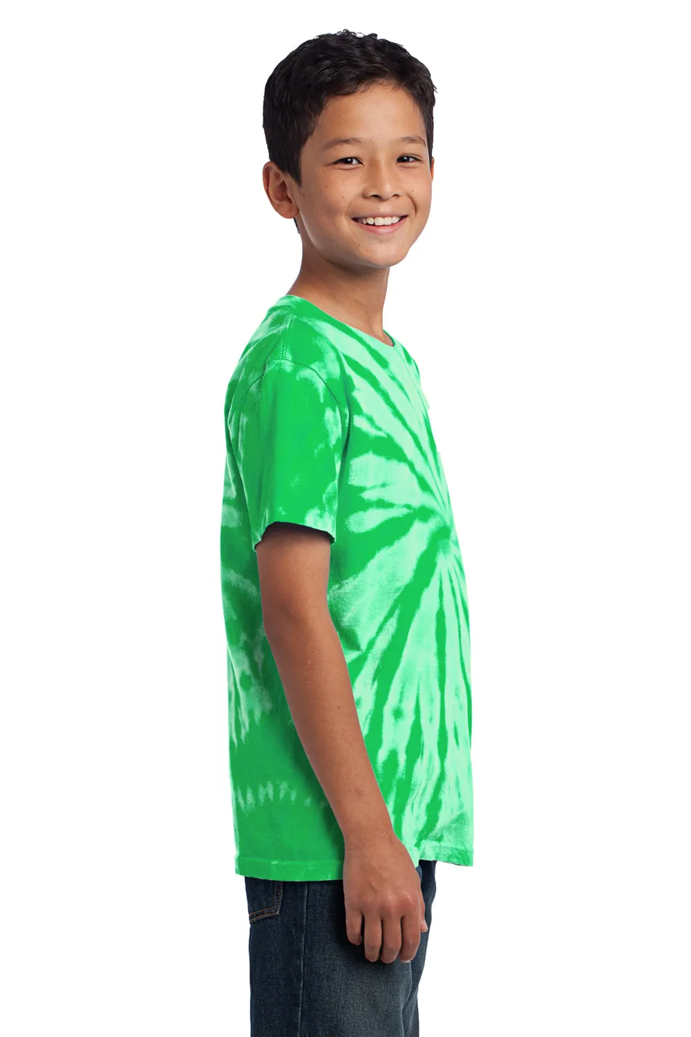 Port & Company Youth Tie-Dye Short Sleeve Crewneck T-Shirt - Kelly Green