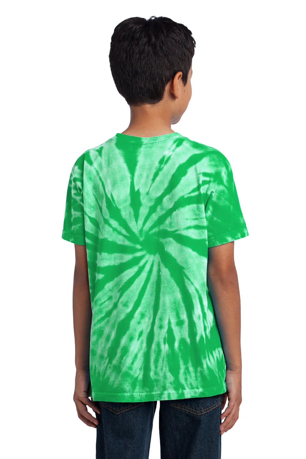 Port & Company Youth Tie-Dye Short Sleeve Crewneck T-Shirt - Kelly Green