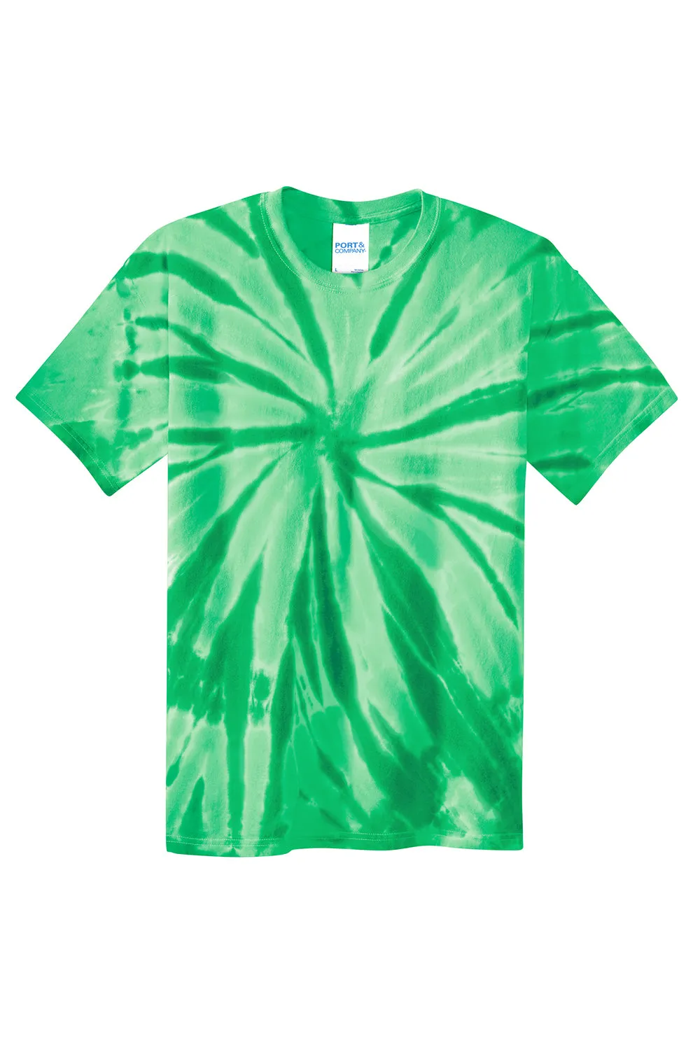 Port & Company Youth Tie-Dye Short Sleeve Crewneck T-Shirt - Kelly Green