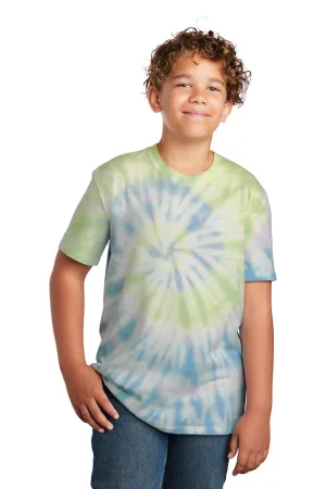 Port & Company Youth Tie-Dye Short Sleeve Crewneck T-Shirt - Watercolor Spiral  Buy the latest Clothing Port-Company