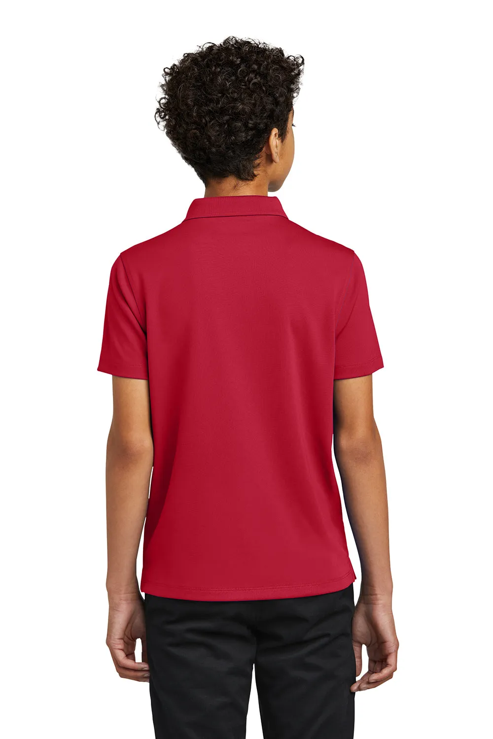 Port Authority Youth Dry Zone Moisture Wicking Short Sleeve Polo Shirt - Rich Red