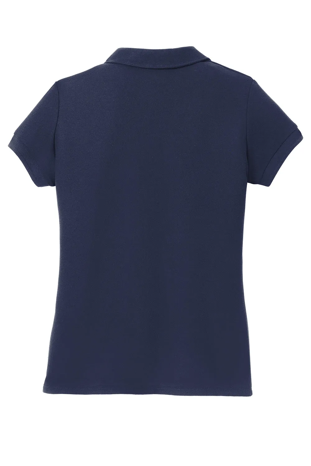 Port Authority Youth Silk Touch Wrinkle Resistant Short Sleeve Polo Shirt - Navy Blue