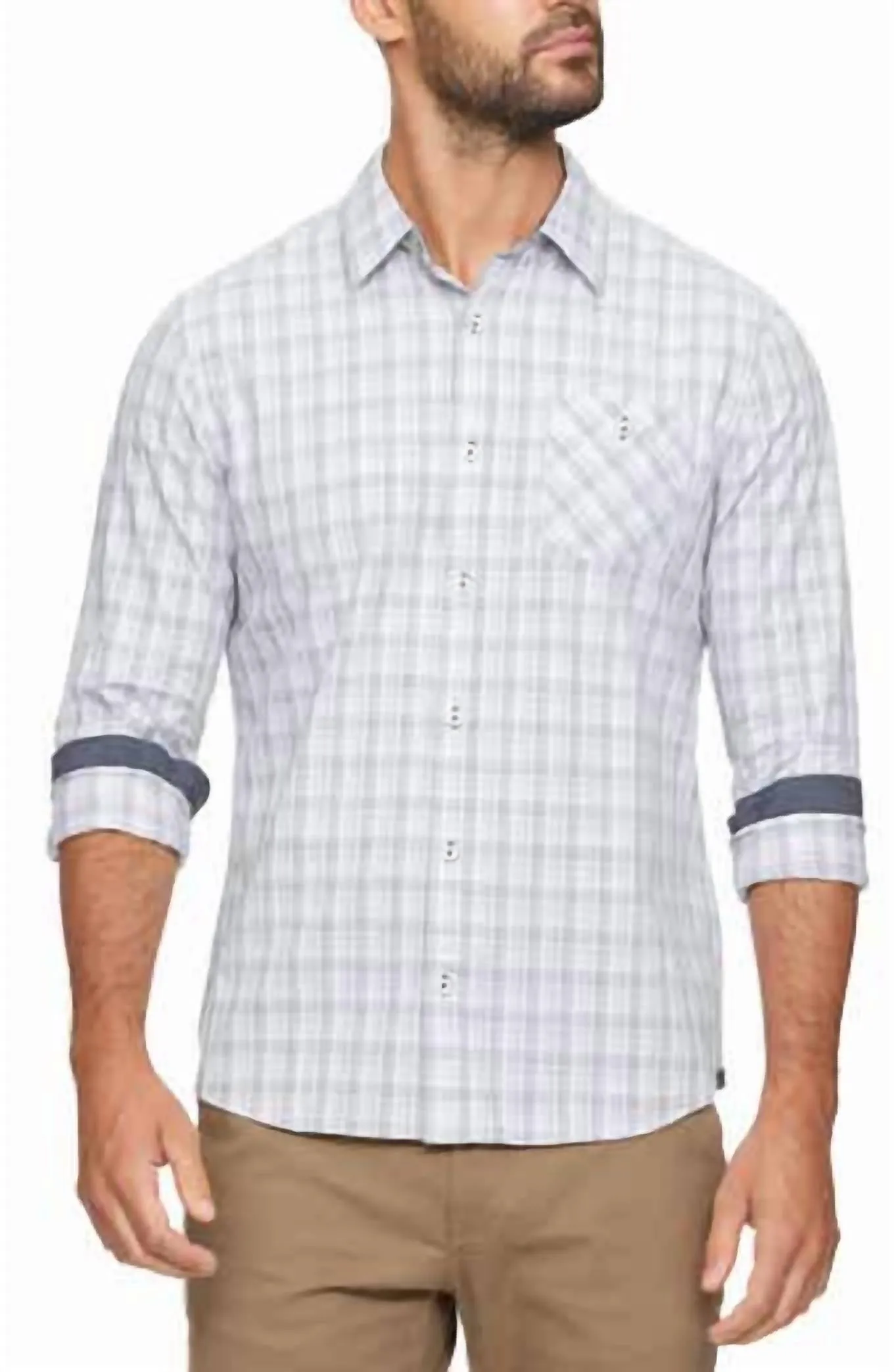 Rogers Button Shirt In White