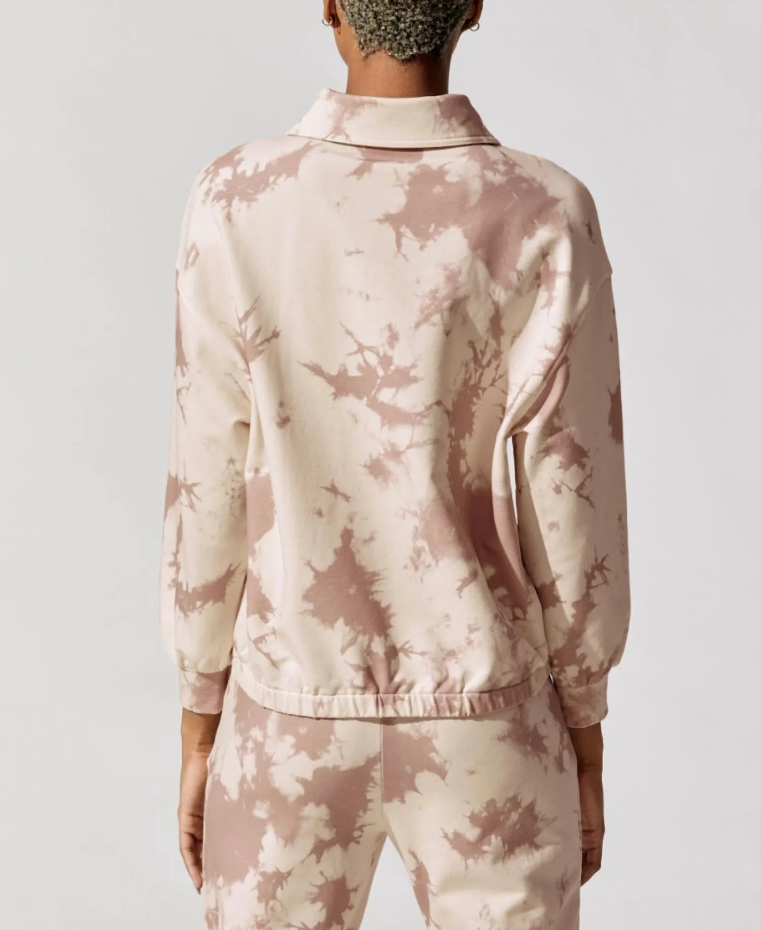 Romero Sweater In Taupe Tie Dye