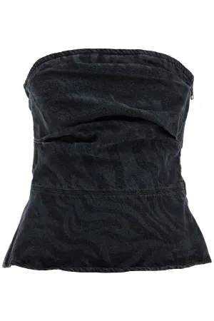 Rotate Women's "Zebra Print blue Top