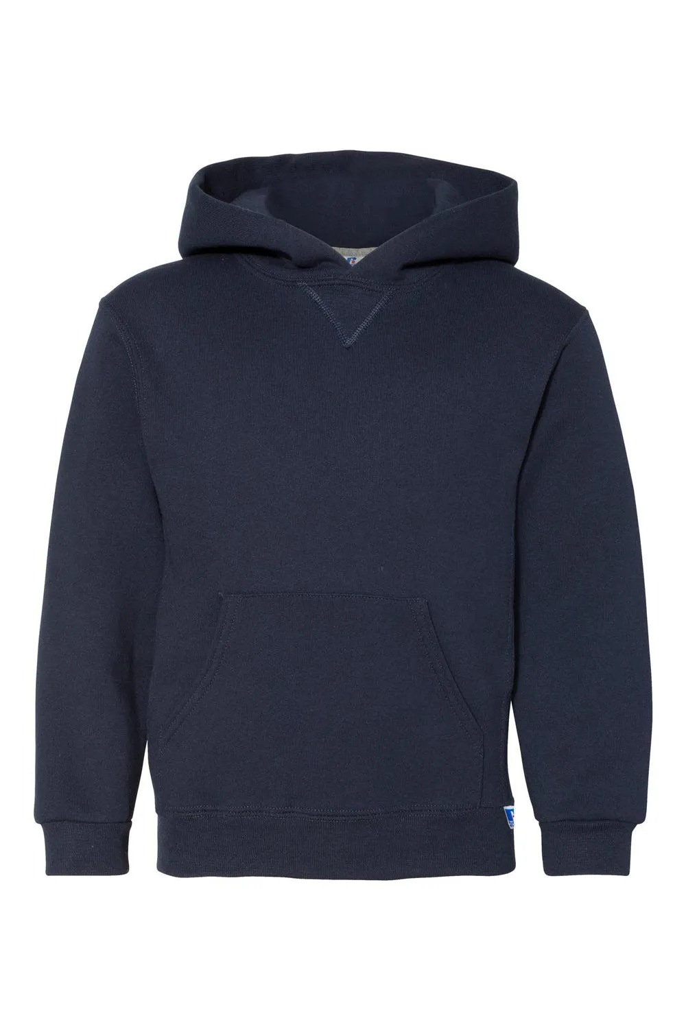 Russell Athletic Youth Dri Power Moisture Wicking Hooded Sweatshirt Hoodie w/ Pouch Pocket - Navy Blue  online