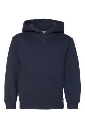 Russell Athletic Youth Dri Power Moisture Wicking Hooded Sweatshirt Hoodie w/ Pouch Pocket - Navy Blue  online