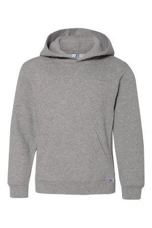 Russell Athletic Youth Dri Power Moisture Wicking Hooded Sweatshirt Hoodie w/ Pouch Pocket - Oxford Grey  online