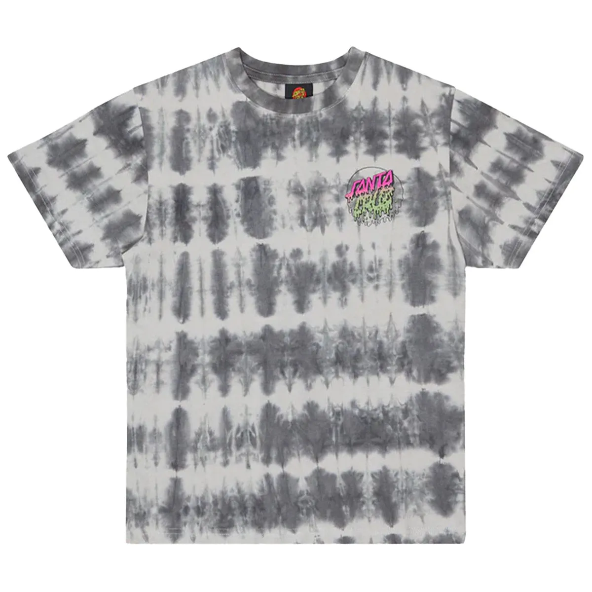 Santa Cruz - Rad Dot Hollow Youth Tee Black Tie Dye Santa Cruz