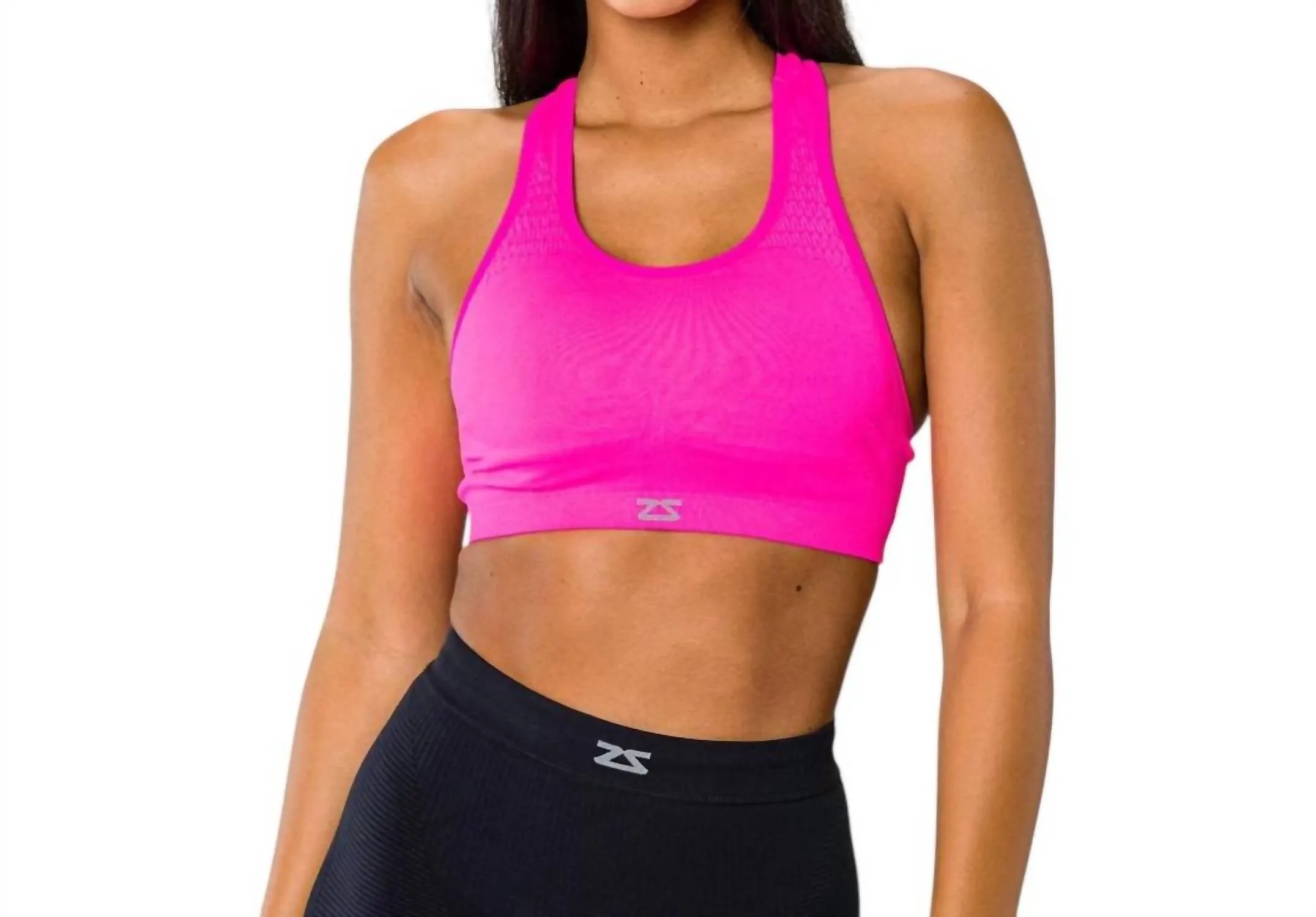 Seamless Running Bra In Pink