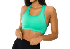 Seamless Sports Bra In Biscay Green
