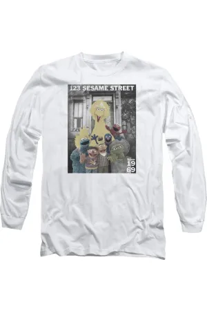 Sesame Street Best Address Long Sleeve Adult Tee / T-Shirt