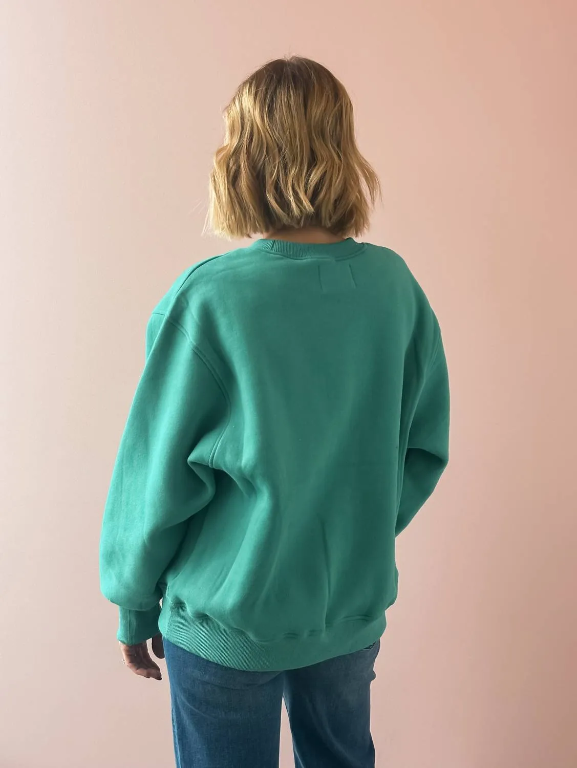 Ski Club Sweatshirt In Green/navy