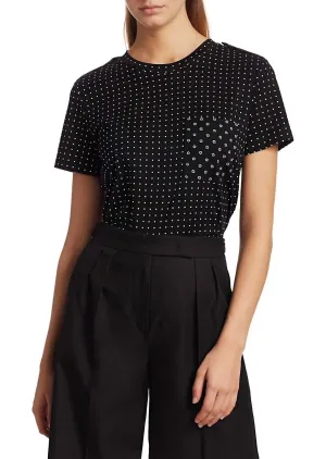 Slam Mixed Dot T-Shirt In Black