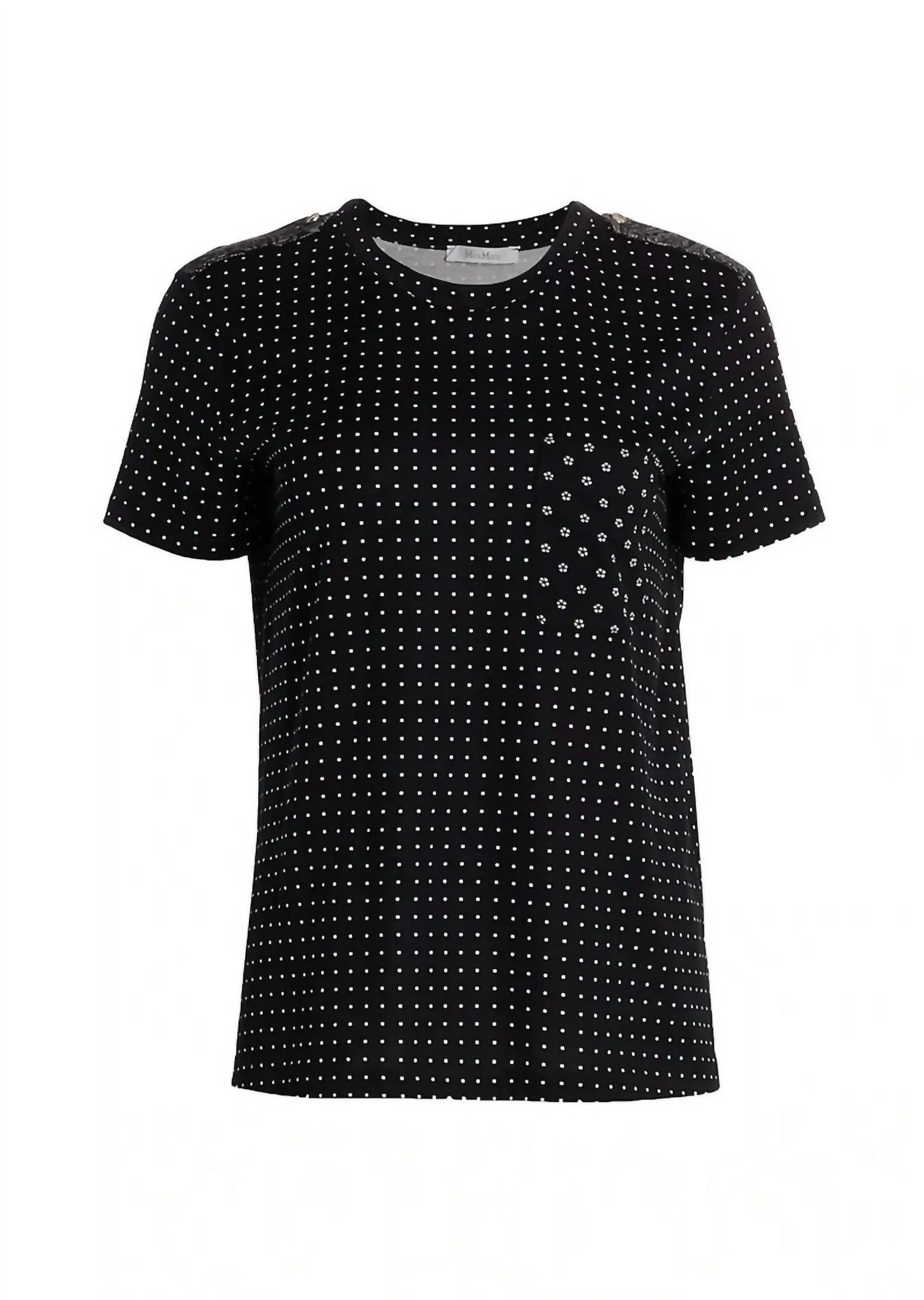 Slam Mixed Dot T-Shirt In Black