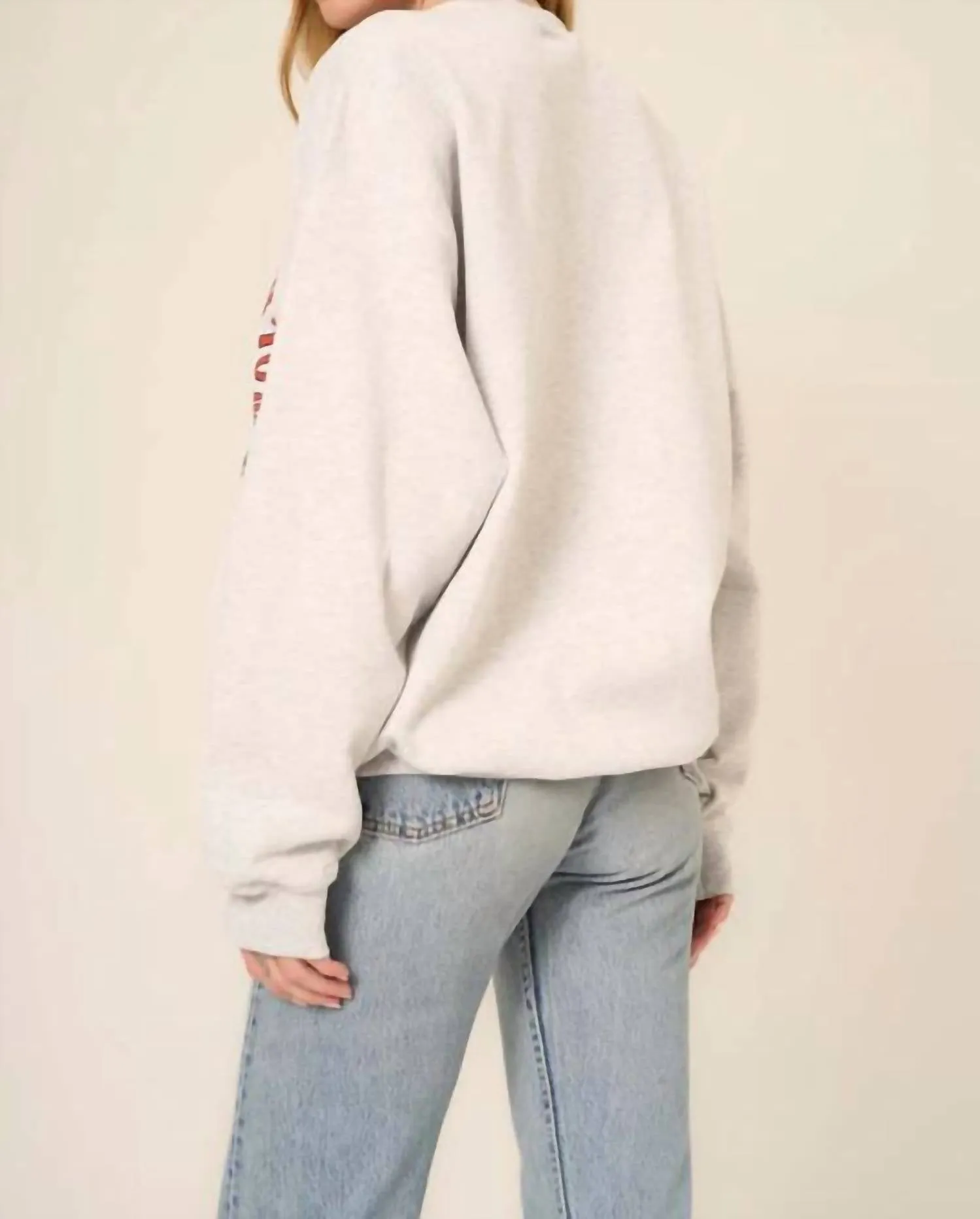 Snow Much To Me Sweatshirt In Ash