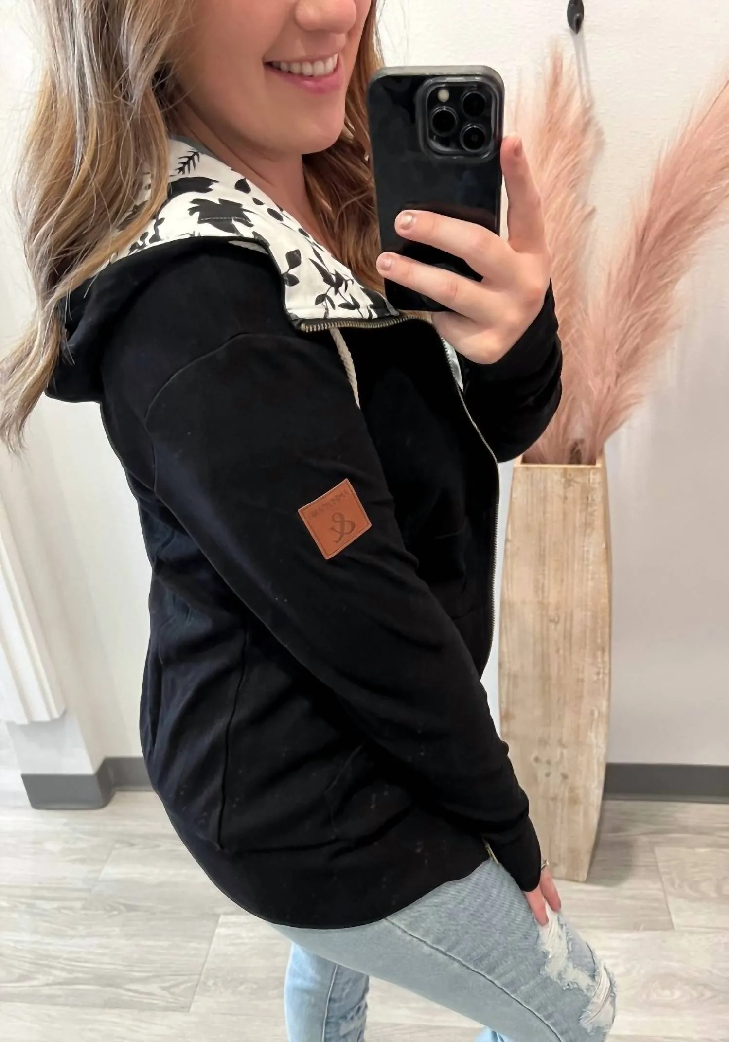 So It Goes Full Zip Sweatshirt In Black
