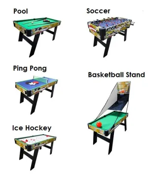 SOCCER TABLE - 5-in-1 Multi Game Table -
