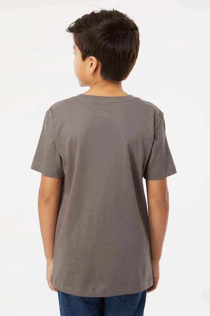 SoftShirts Youth Organic Short Sleeve Crewneck T-Shirt - Graphite Grey