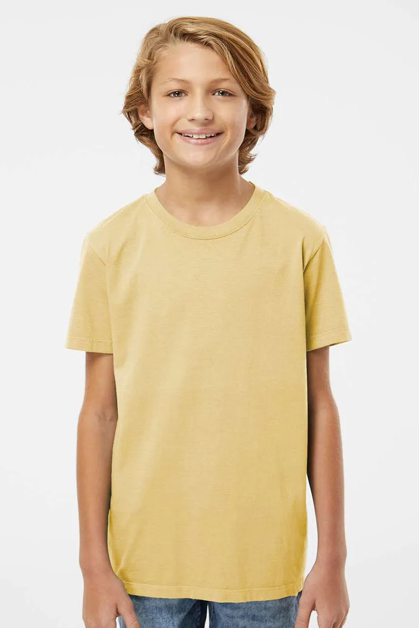 SoftShirts Youth Organic Short Sleeve Crewneck T-Shirt - Wheat Yellow