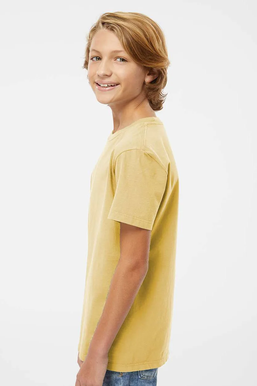 SoftShirts Youth Organic Short Sleeve Crewneck T-Shirt - Wheat Yellow
