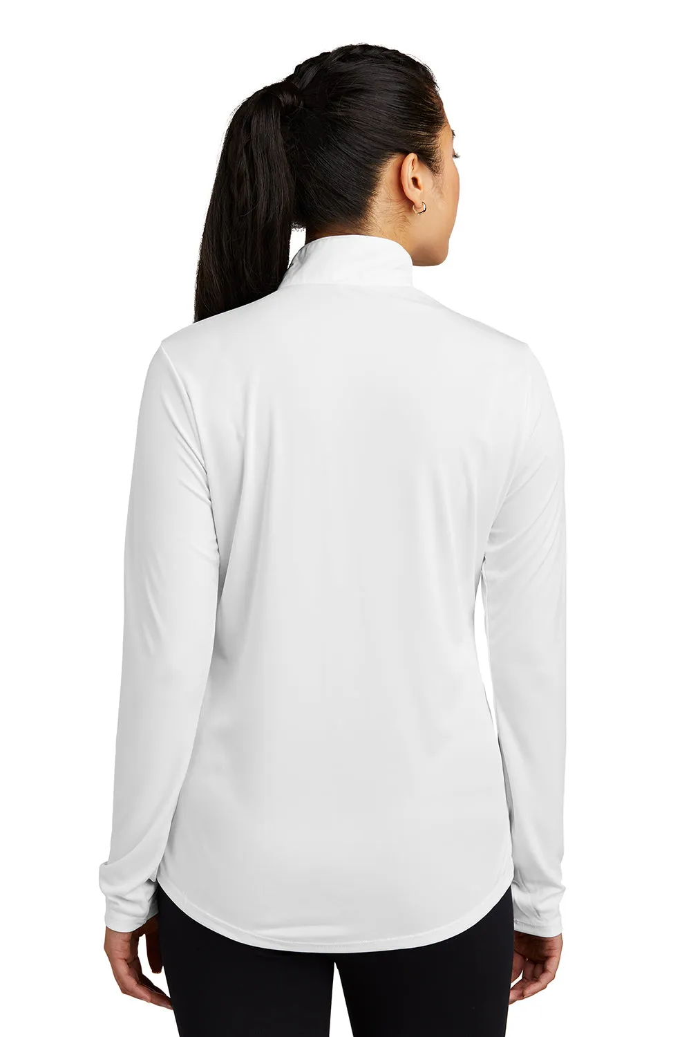 Sport-Tek Womens Competitor Moisture Wicking 1/4 Zip Sweatshirt - White