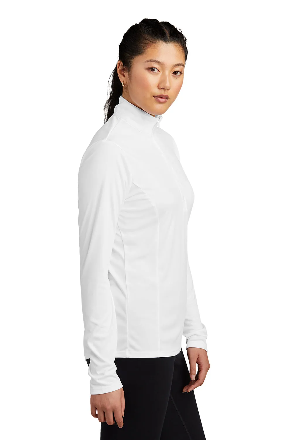 Sport-Tek Womens Competitor Moisture Wicking 1/4 Zip Sweatshirt - White