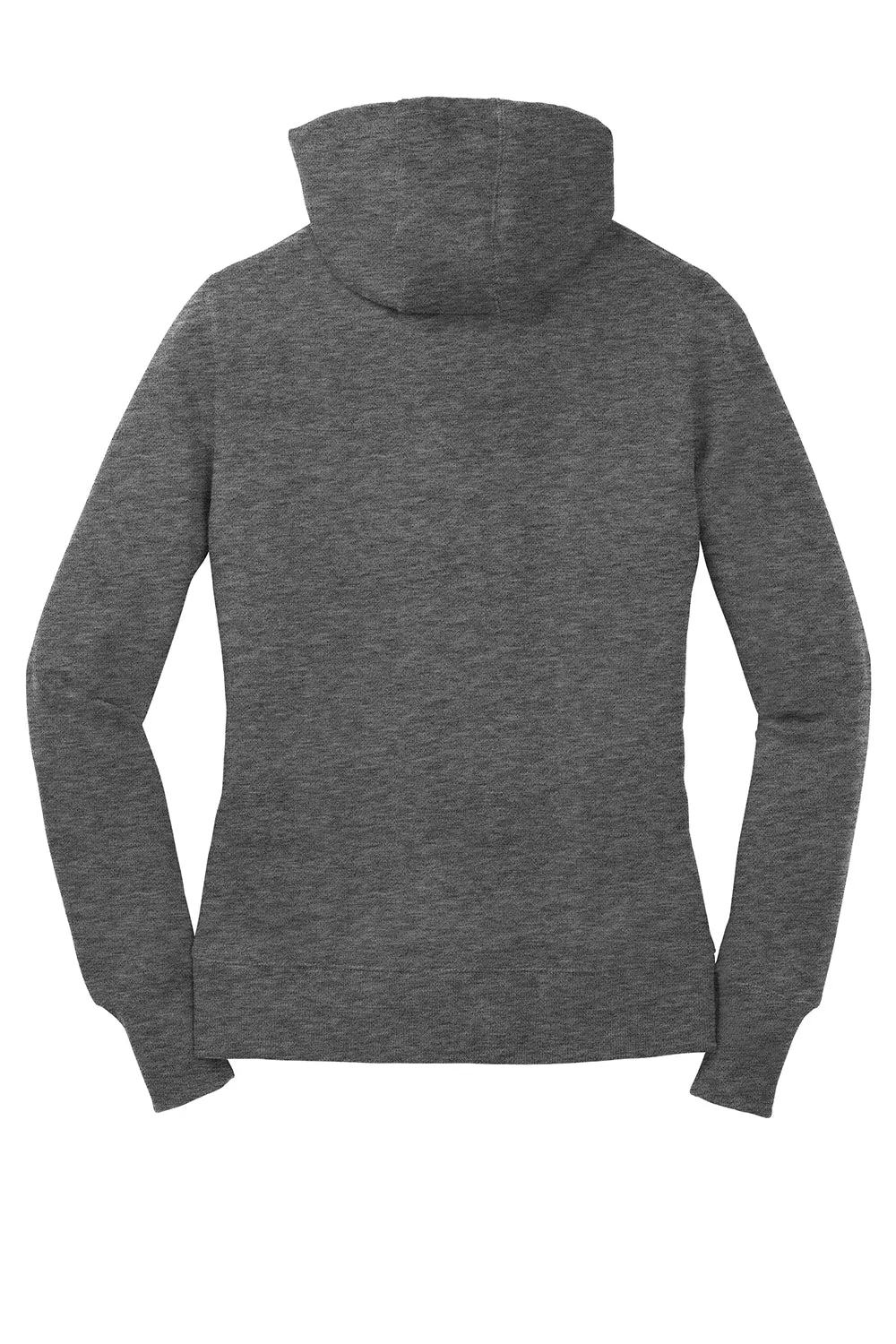 Sport-Tek Womens Shrink Resistant Fleece Hooded Sweatshirt Hoodie w/ Pouch Pocket - Heather Vintage Grey