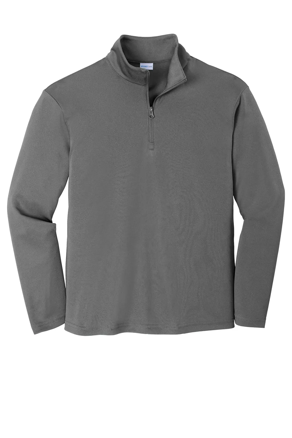 Sport-Tek Youth Competitor Moisture Wicking 1/4 Zip Sweatshirt - Concrete Grey