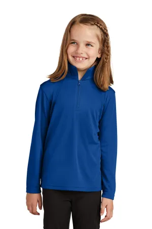Sport-Tek Youth Competitor Moisture Wicking 1/4 Zip Sweatshirt - True Royal Blue