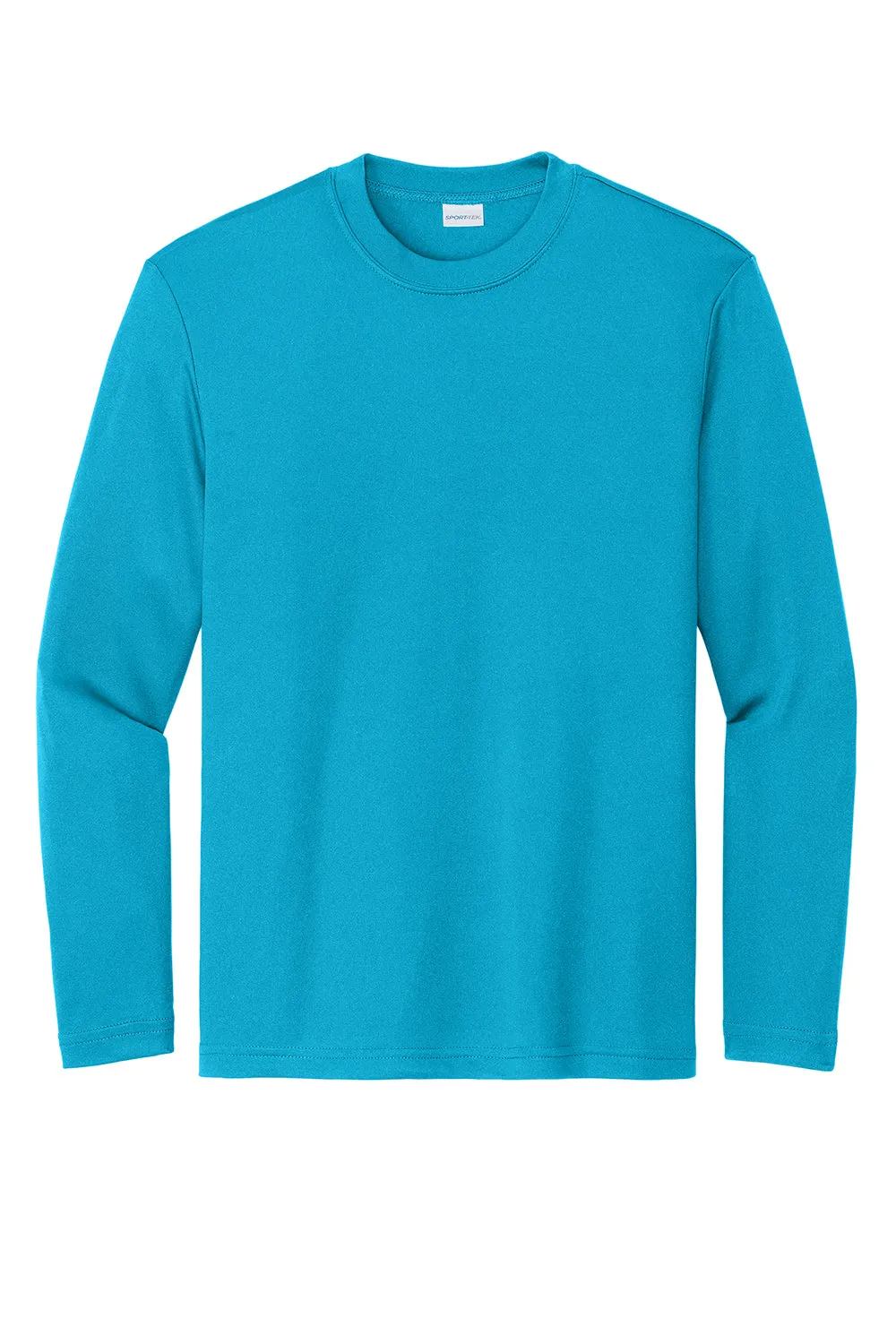 Sport-Tek Youth Competitor Moisture Wicking Long Sleeve Crewneck T-Shirt - Atomic Blue