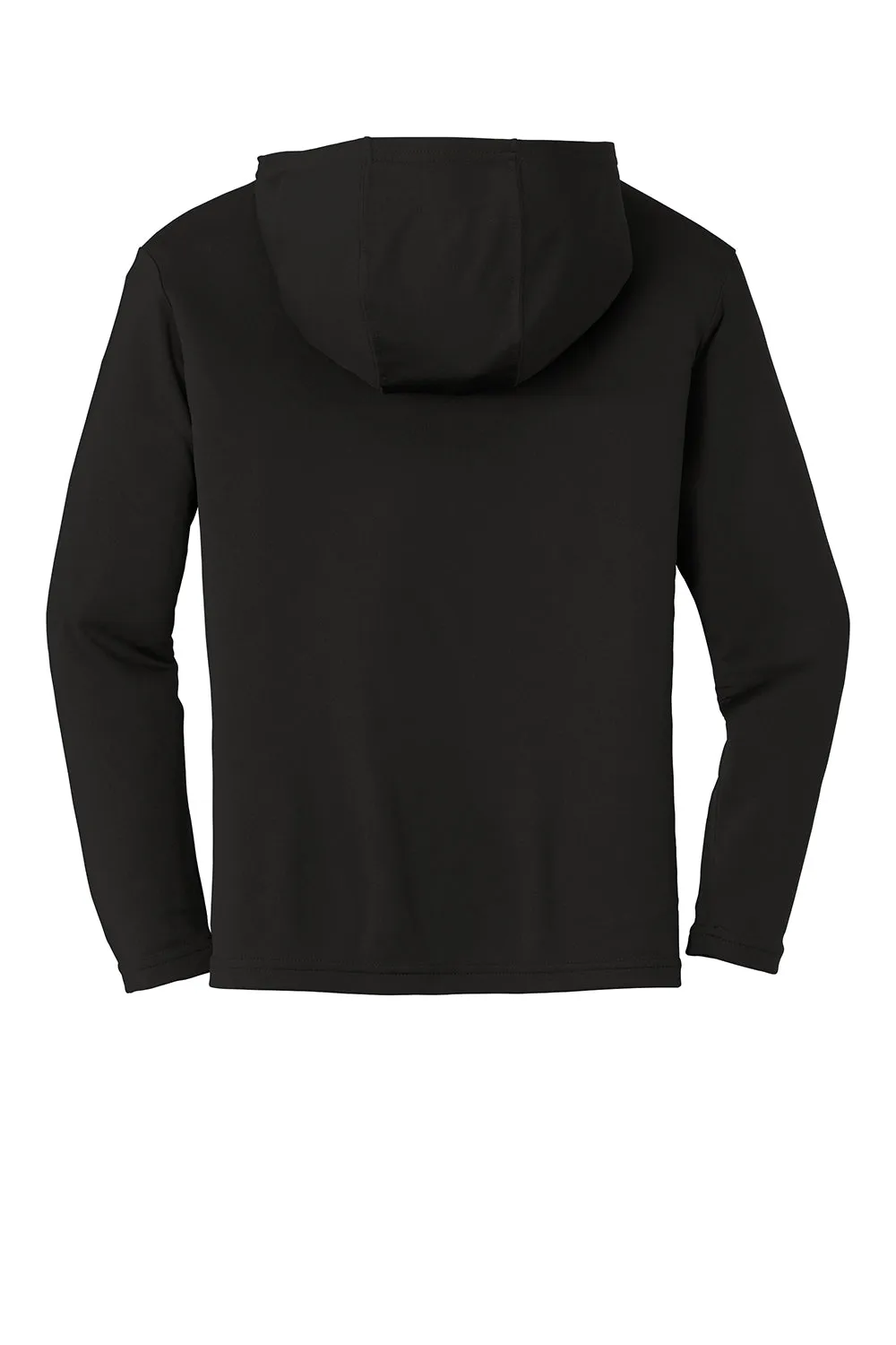 Sport-Tek Youth Competitor Moisture Wicking Long Sleeve Hooded T-Shirt Hoodie - Black