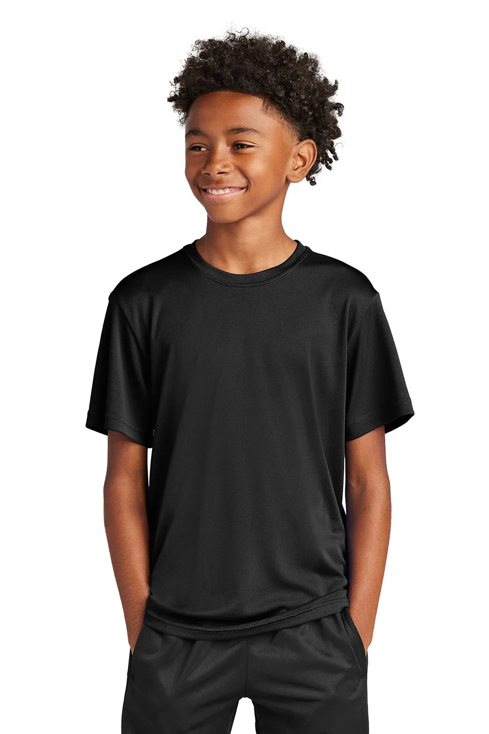Sport-Tek Youth Competitor Moisture Wicking Short Sleeve Crewneck T-Shirt - Black