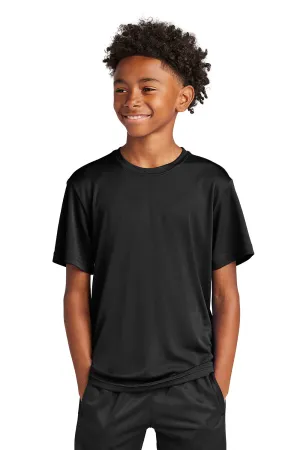 Sport-Tek Youth Competitor Moisture Wicking Short Sleeve Crewneck T-Shirt - Black