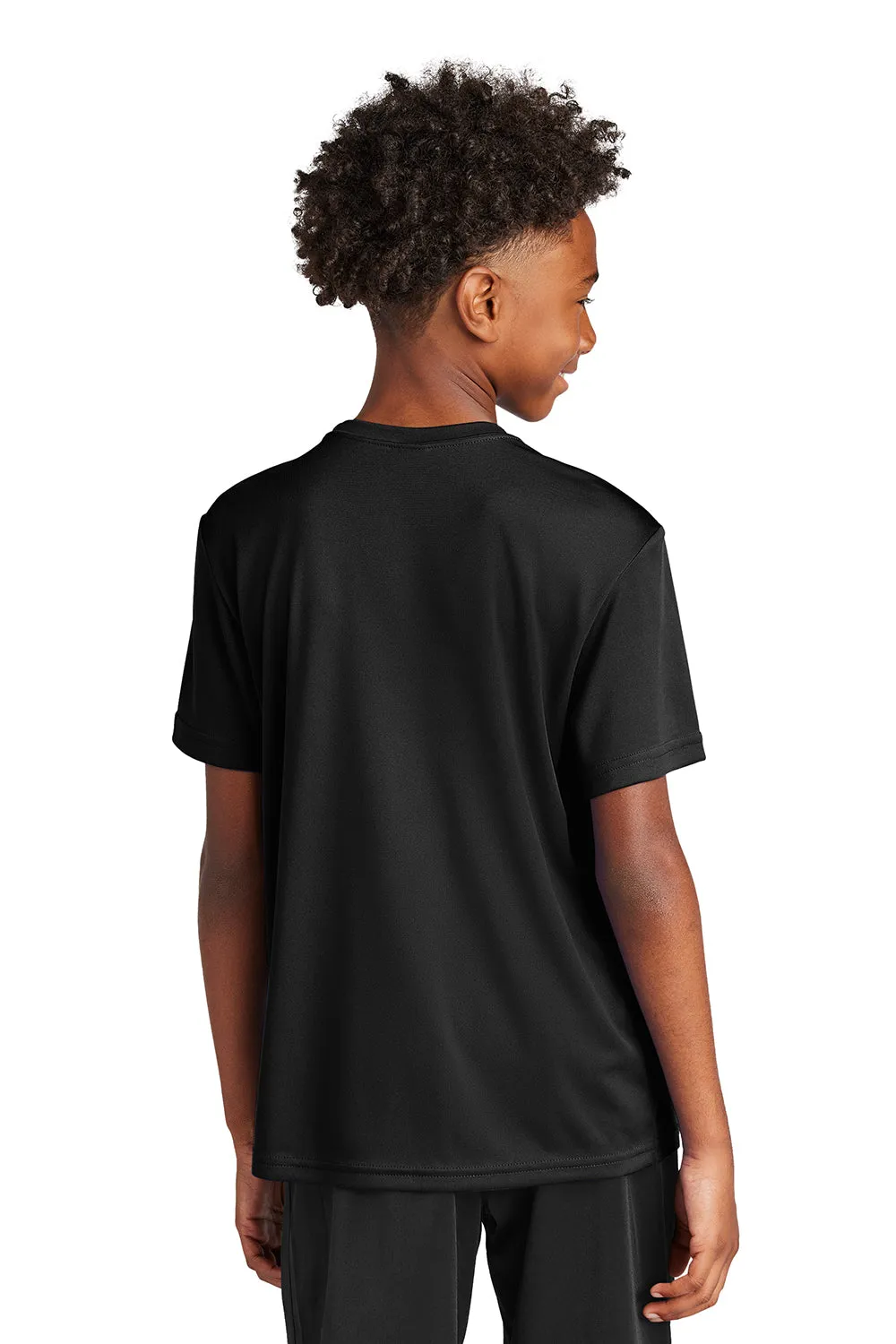 Sport-Tek Youth Competitor Moisture Wicking Short Sleeve Crewneck T-Shirt - Black