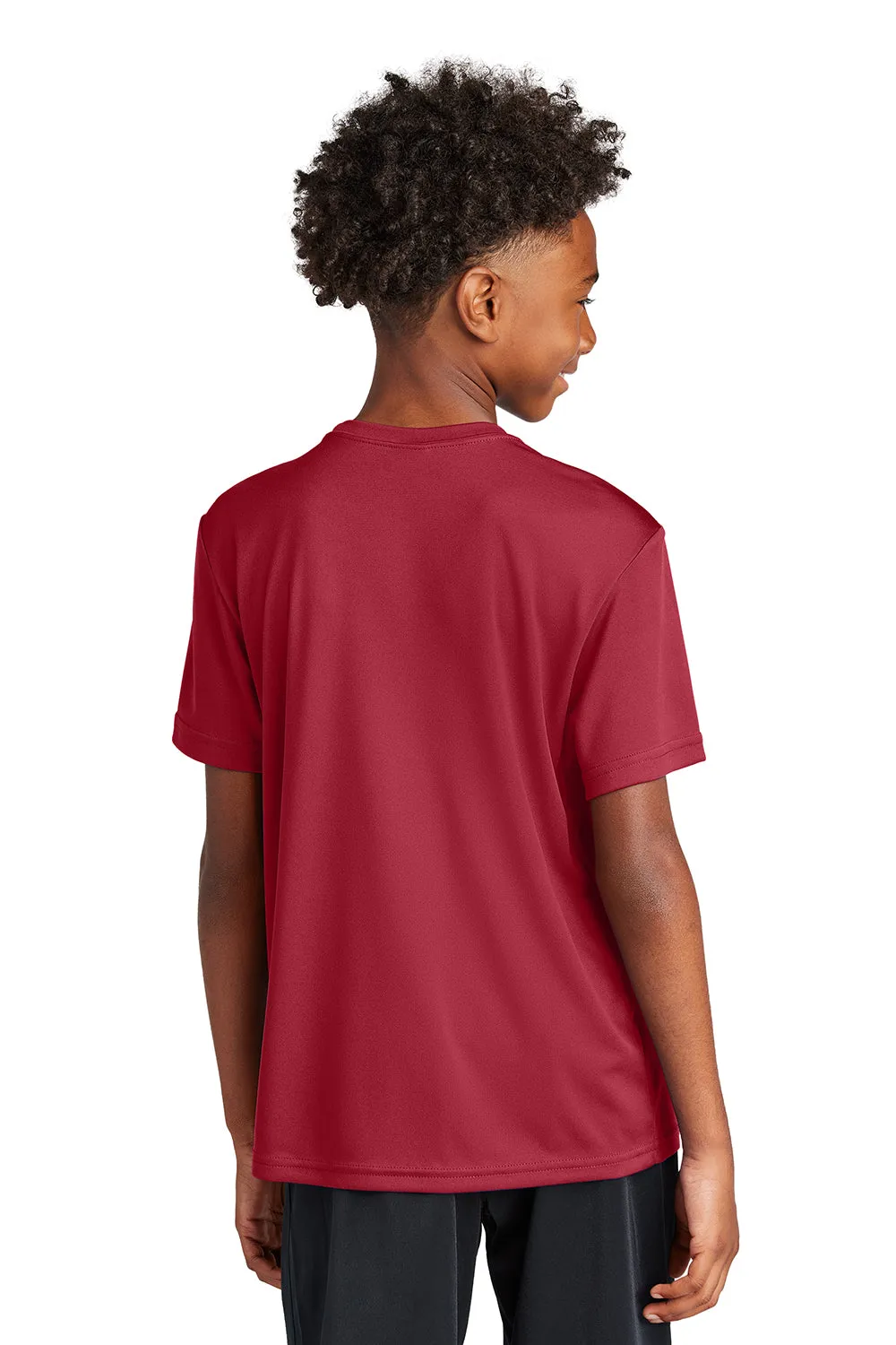 Sport-Tek Youth Competitor Moisture Wicking Short Sleeve Crewneck T-Shirt - Deep Red