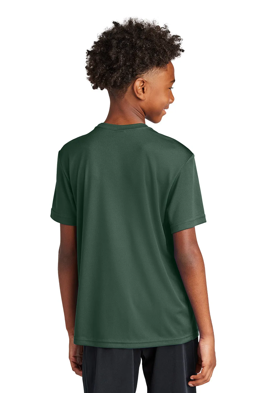 Sport-Tek Youth Competitor Moisture Wicking Short Sleeve Crewneck T-Shirt - Forest Green