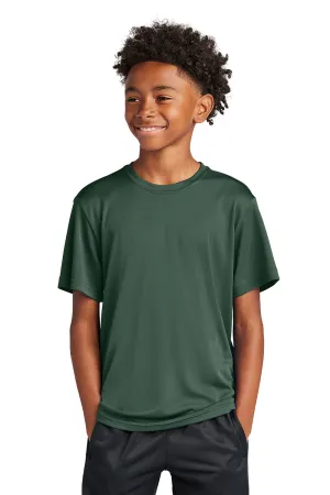 Sport-Tek Youth Competitor Moisture Wicking Short Sleeve Crewneck T-Shirt - Forest Green