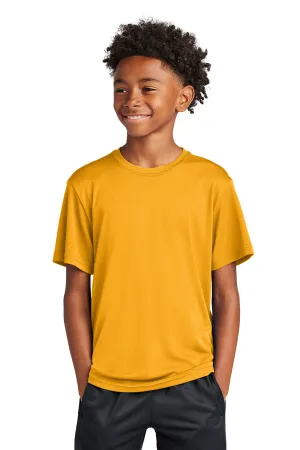 Sport-Tek Youth Competitor Moisture Wicking Short Sleeve Crewneck T-Shirt - Gold