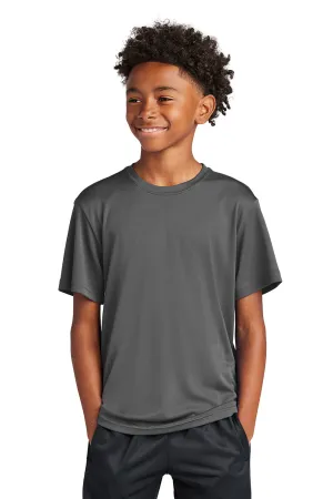 Sport-Tek Youth Competitor Moisture Wicking Short Sleeve Crewneck T-Shirt - Iron Grey