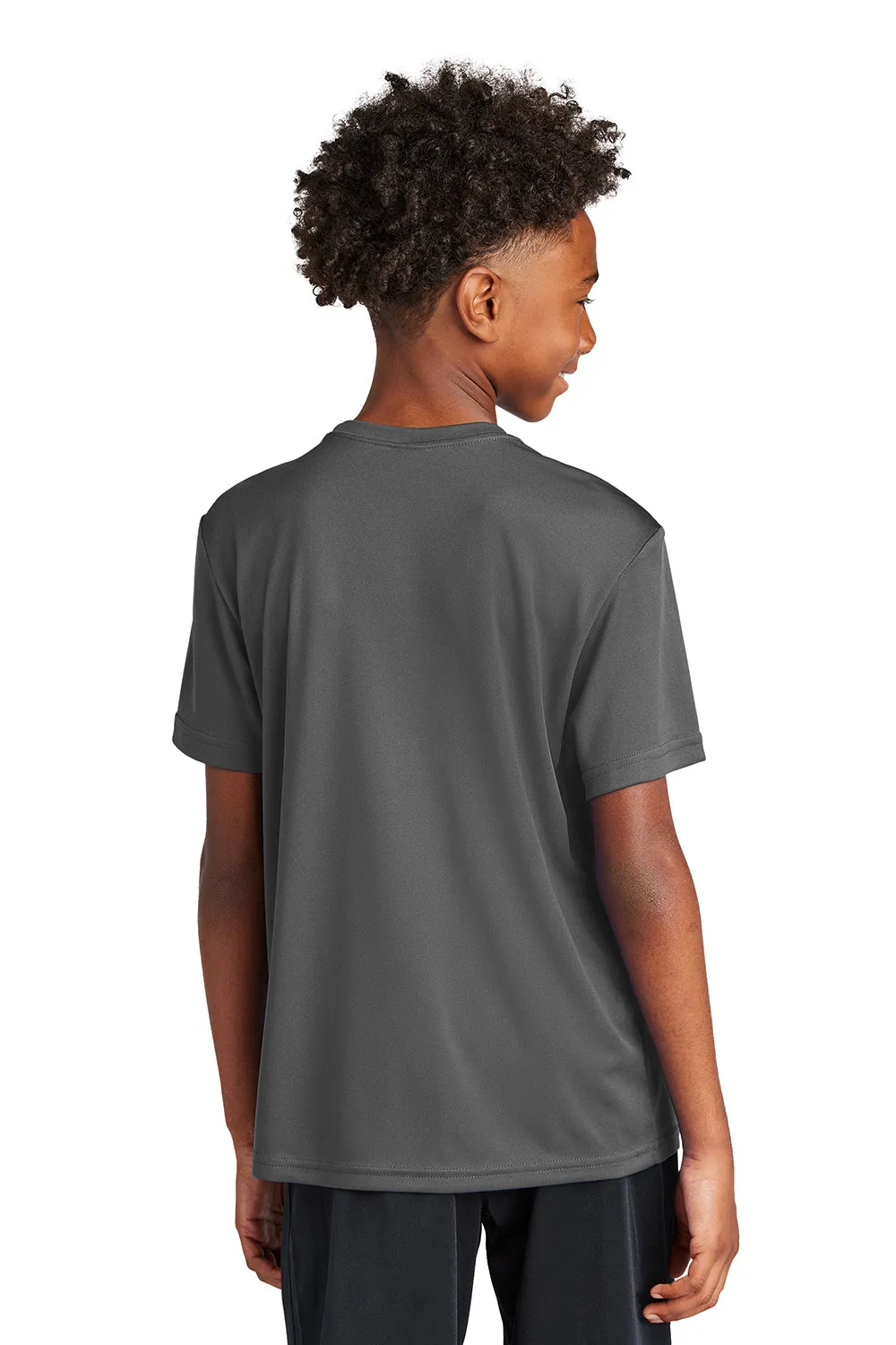 Sport-Tek Youth Competitor Moisture Wicking Short Sleeve Crewneck T-Shirt - Iron Grey