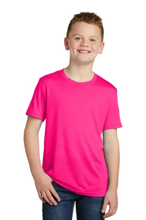 Sport-Tek Youth Competitor Moisture Wicking Short Sleeve Crewneck T-Shirt - Neon Pink - Closeout