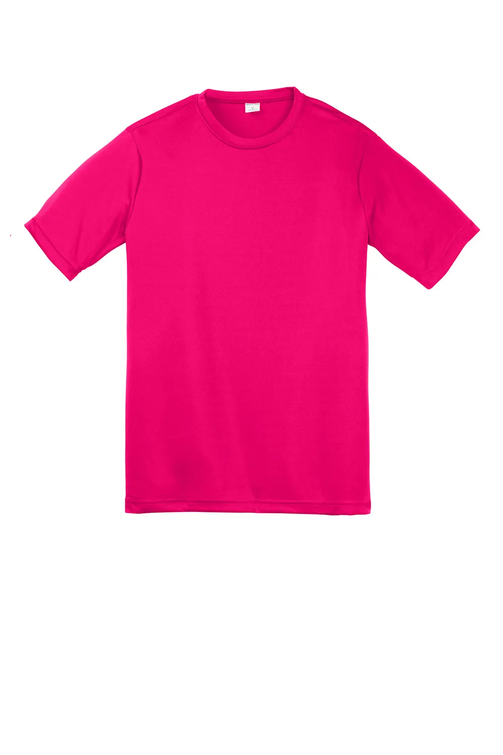 Sport-Tek Youth Competitor Moisture Wicking Short Sleeve Crewneck T-Shirt - Raspberry Pink - Closeout