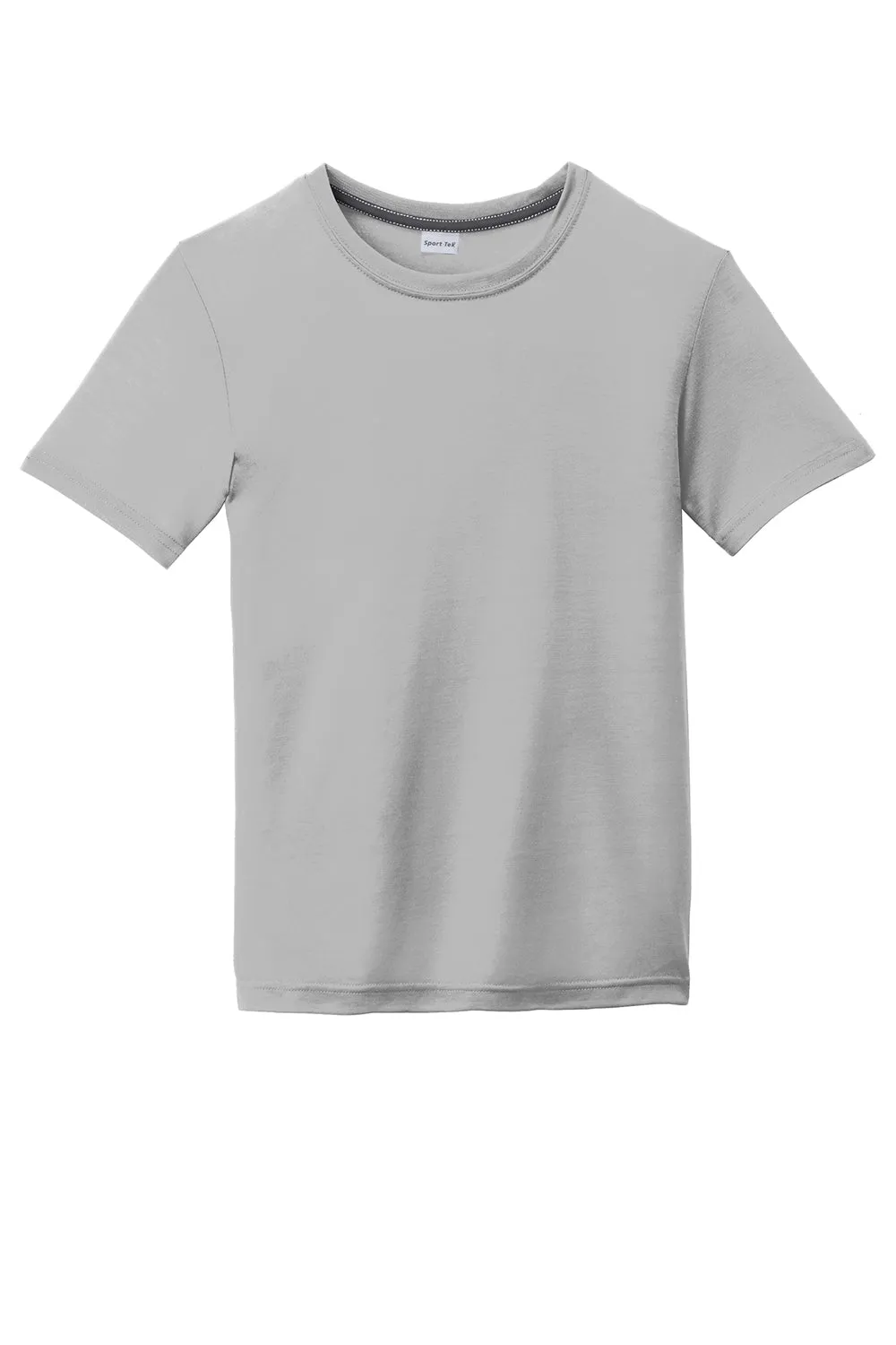 Sport-Tek Youth Competitor Moisture Wicking Short Sleeve Crewneck T-Shirt - Silver Grey - Closeout