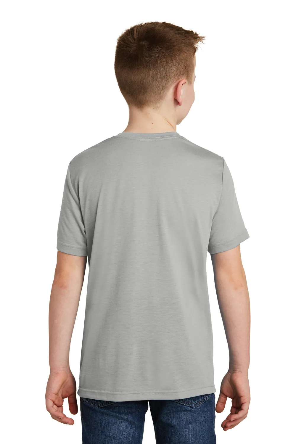Sport-Tek Youth Competitor Moisture Wicking Short Sleeve Crewneck T-Shirt - Silver Grey - Closeout