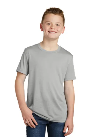 Sport-Tek Youth Competitor Moisture Wicking Short Sleeve Crewneck T-Shirt - Silver Grey - Closeout