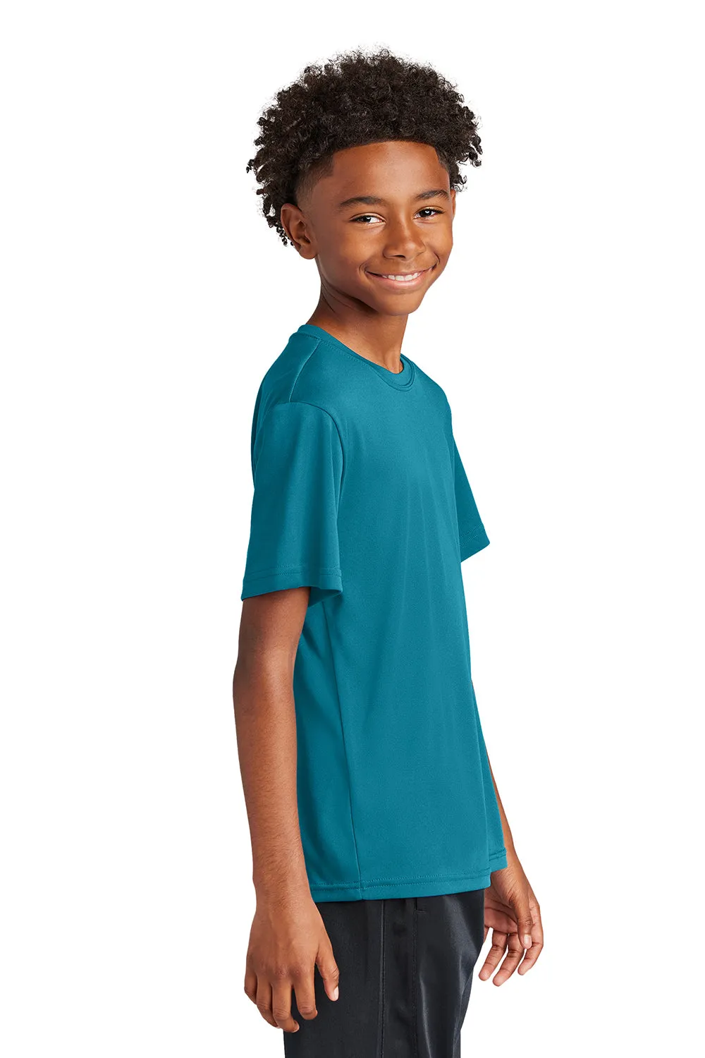 Sport-Tek Youth Competitor Moisture Wicking Short Sleeve Crewneck T-Shirt - Tropic Blue