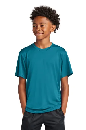 Sport-Tek Youth Competitor Moisture Wicking Short Sleeve Crewneck T-Shirt - Tropic Blue